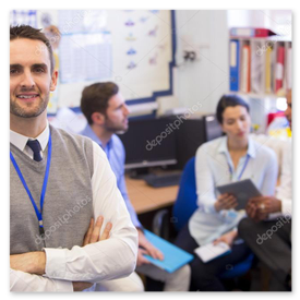 Foto storica del corpo docente.